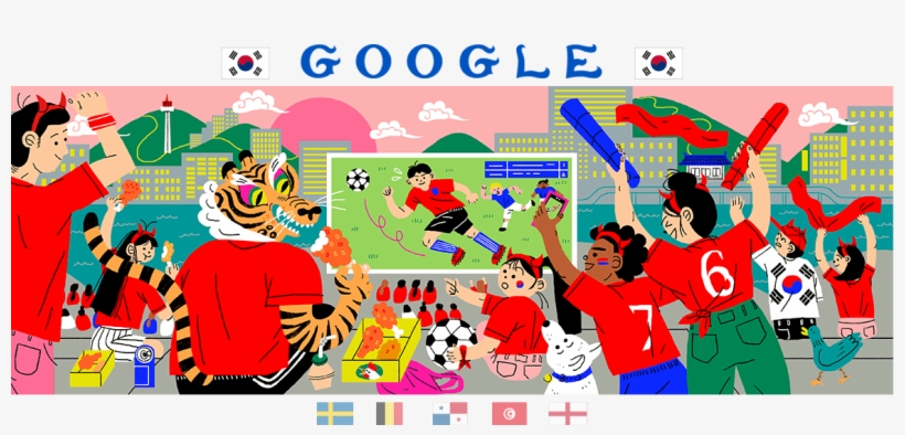 Google Homenajea Los Encuentros De Quinta Jornada Del - World Cup 2018 Google, transparent png