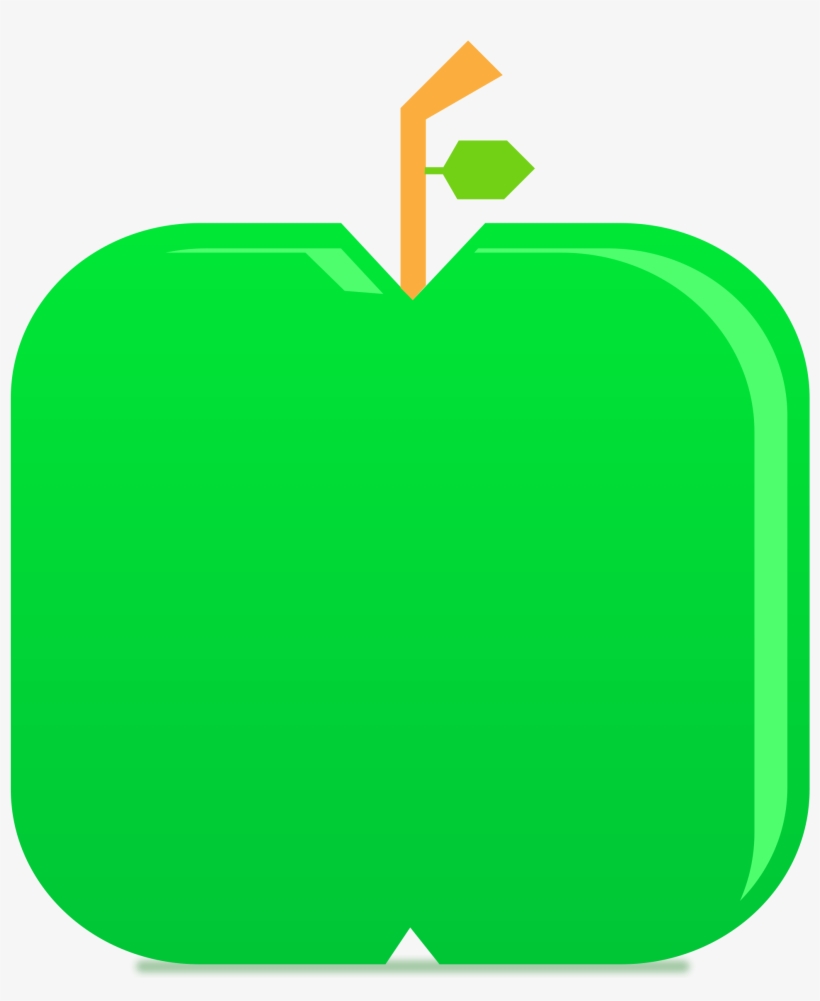 Flat Green Apple Vector Clipart Image - Lime Green Pumpkin Clip Art, transparent png