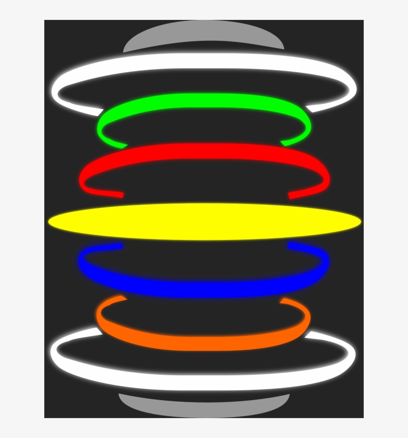 Free Vector Music - Circulos Neon Arquivo Png, transparent png