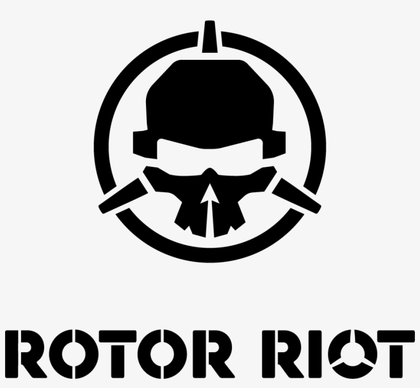 Rotorriot Logo Bottomtext Blk - Rotor Riot Logo, transparent png