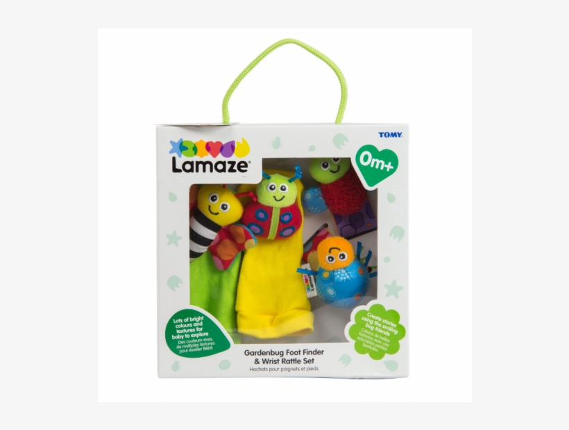 Lamaze Gardenbug Foot Finder And Wrist Rattle Set Multi-coloured, transparent png