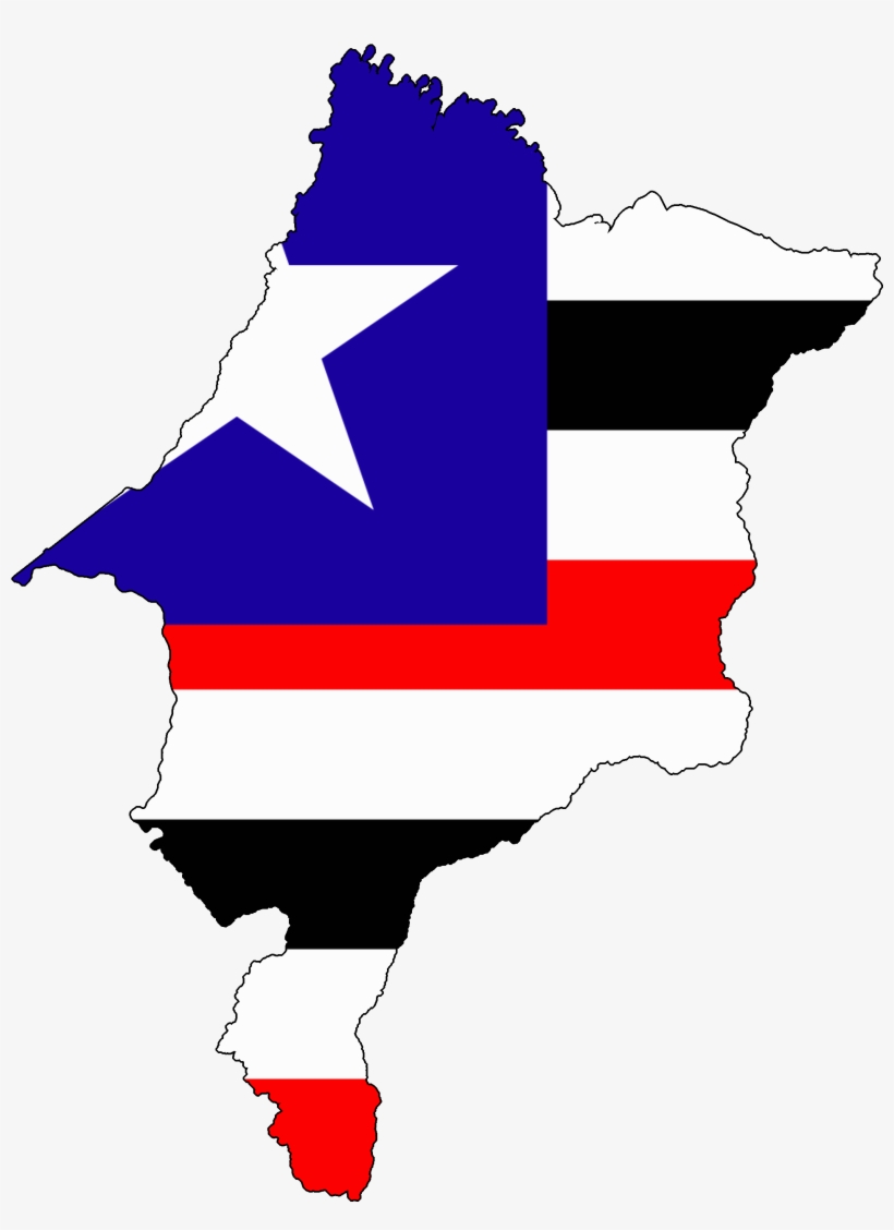 Flag Map Of Maranhao - Mapa Do Maranhão Png, transparent png