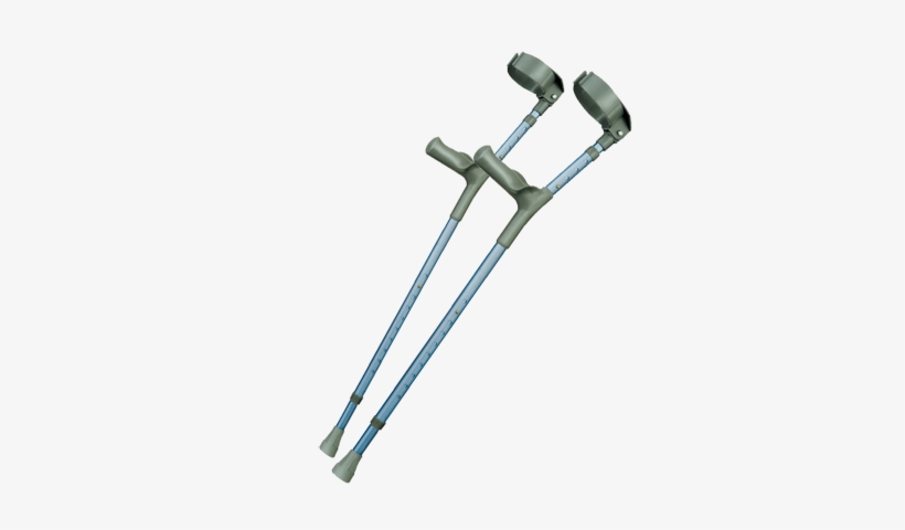 Able2 Pair Of Comfort Grip Adjustable Forearm Crutches, transparent png
