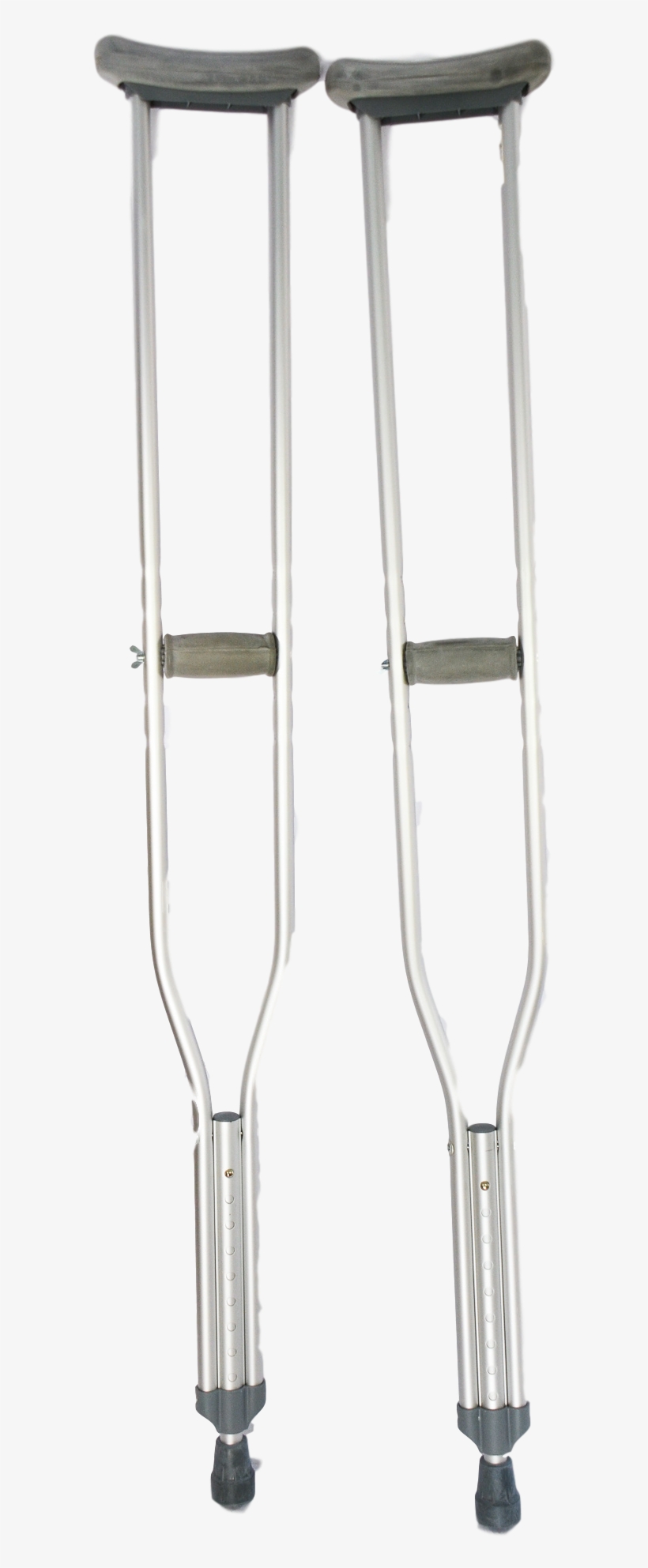 Aluminum Adjustable Crutches - Crutch, transparent png