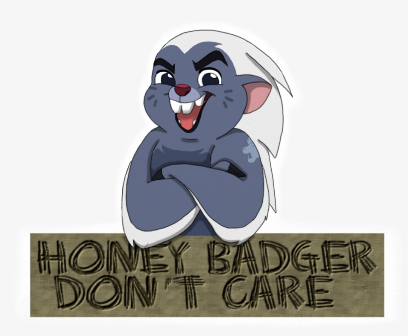 Honey Badger Don't Care - Cartoon, transparent png