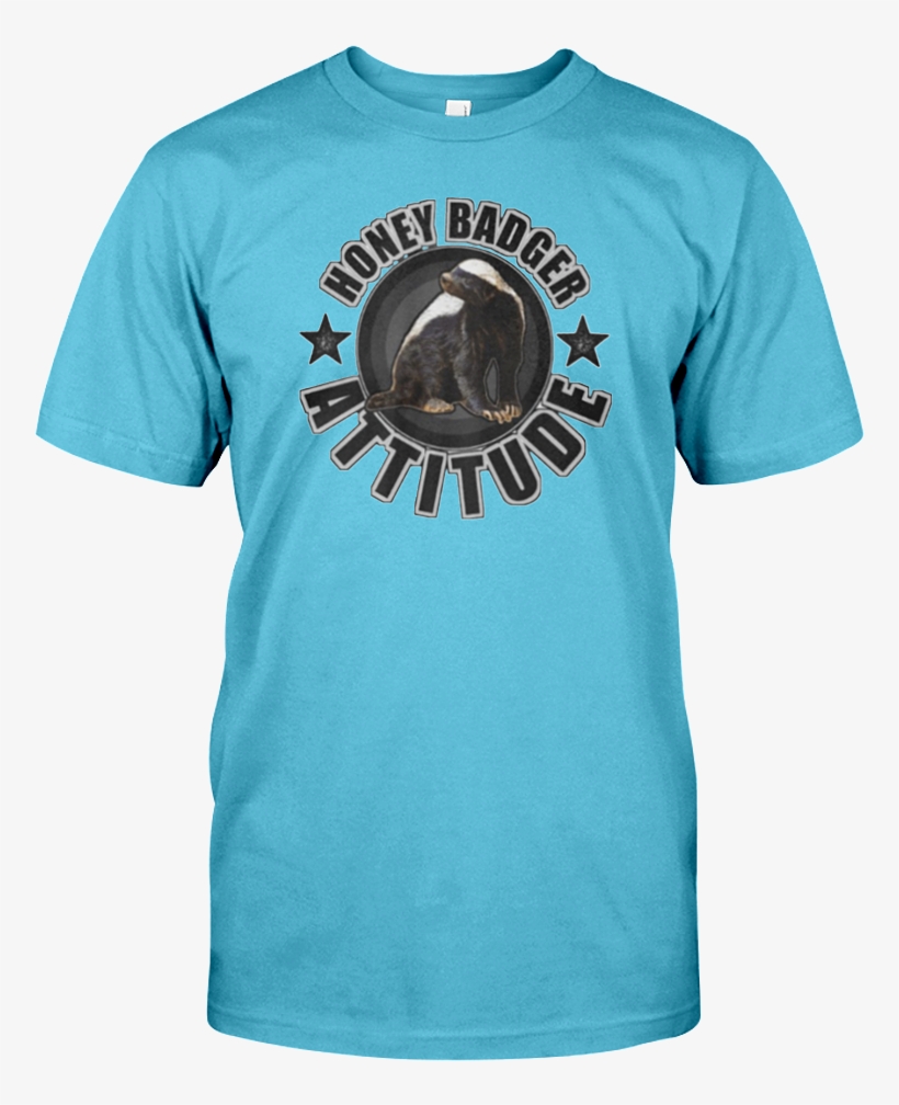 Honey Badger Attitude - Full Tilt Logo T-shirt (colour: Grey / Size: M), transparent png