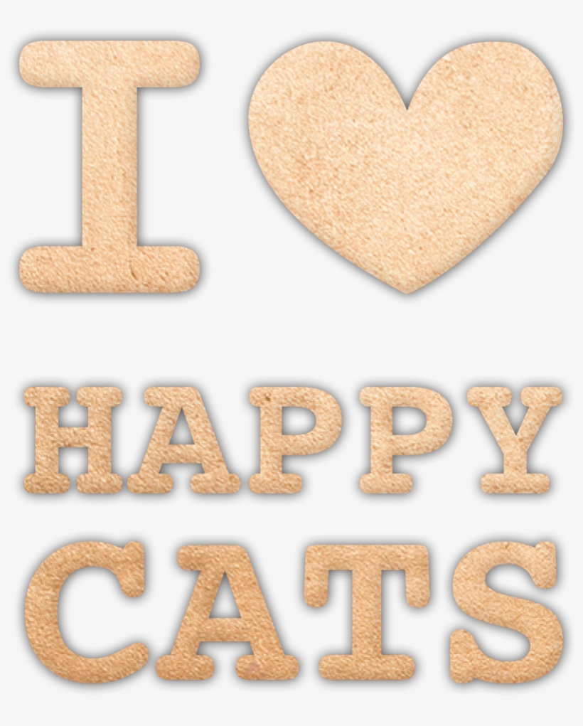 I Love Happy Cats - T-shirt, transparent png