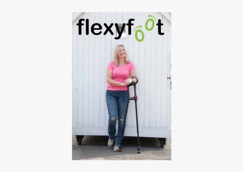 Flexyfoot Closed Cuff Anatomic Grip Crutch - Flexyfoot Adjustable Folding Walking Stick With Oval, transparent png