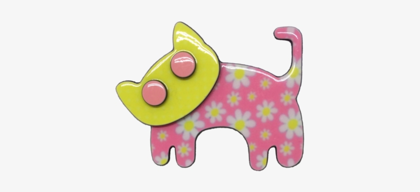 Happy Cat - Pink Floral - Cat, transparent png