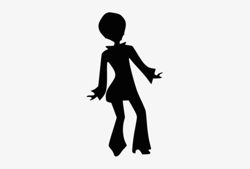 Disco Dancer Silhouette Png, transparent png