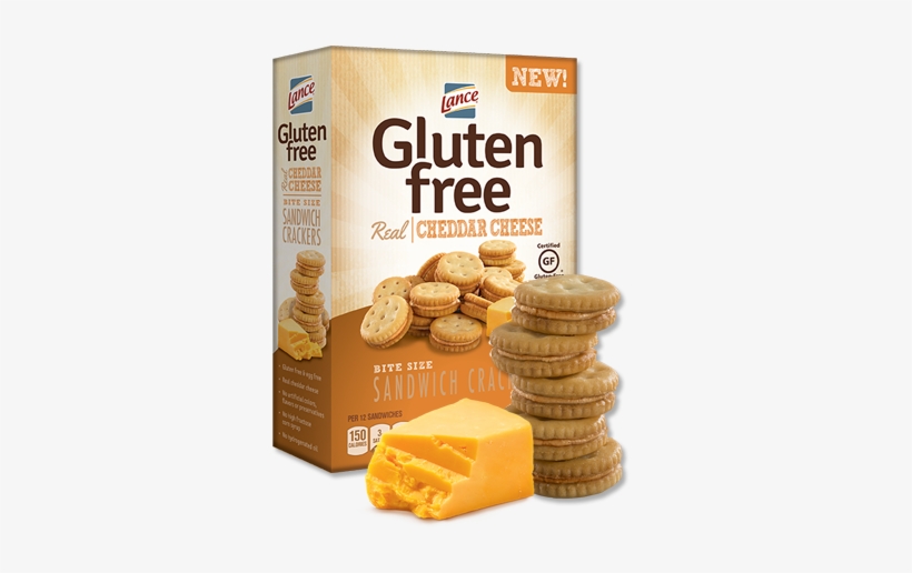 Lance Gluten Free Cheddar Cheese Cracker Sandwiches - Lance Gluten Free Cheddar Bite Sized Sandwich Snack, transparent png