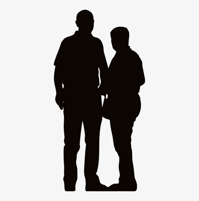Female Person Woman Silhouette - Men And Woman Silhouette, transparent png