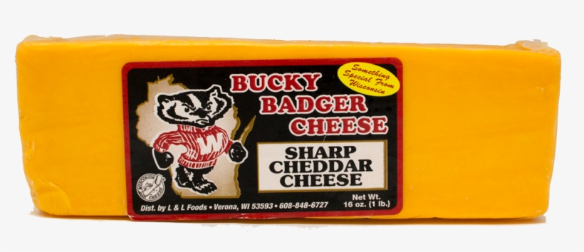 Bucky Badger Sharp Cheddar Cheese - Badger Cheese, transparent png