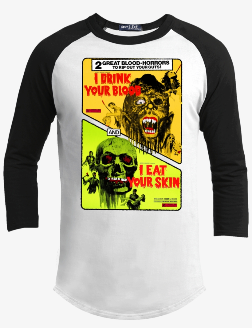 Double Feature Shlock Horror Cannibal B Movie Retro - Drink Your Blood I Eat Your Skin Movie Poster Standup, transparent png