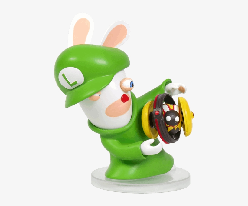 Mario Rabbids Kingdom Battle - Mario Rabbids Kingdom Battle Figure Rabbid Luigi, transparent png