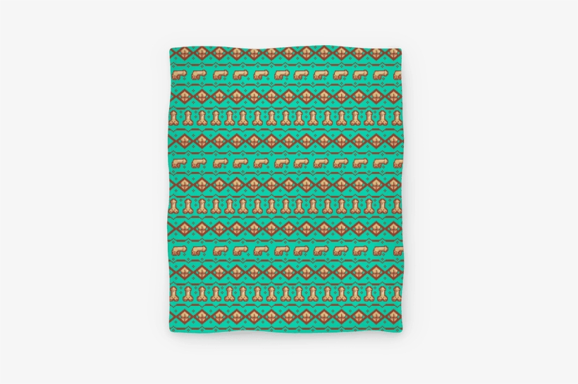 Dicks And Butts Ugly Sweater Pattern Blanket - Dick Blanket, transparent png