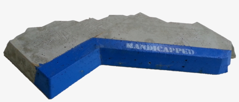 Cali Curb "handicapped" - Wood, transparent png