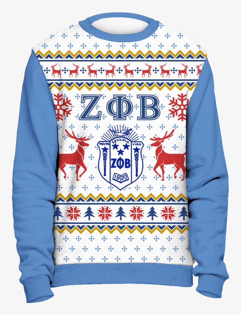 Zeta Phi Beta Ugly Christmas Sweater - Zeta Phi Beta, transparent png