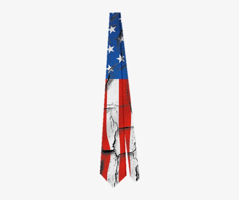 American Flag Distressed Tie - Ski, transparent png
