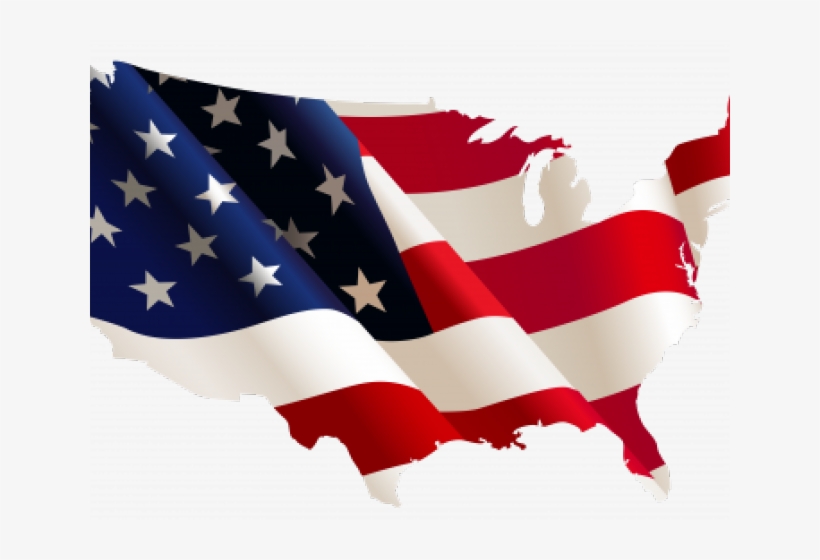 United States Of America Flag Png Transparent Images - Usa Flag Map Png, transparent png