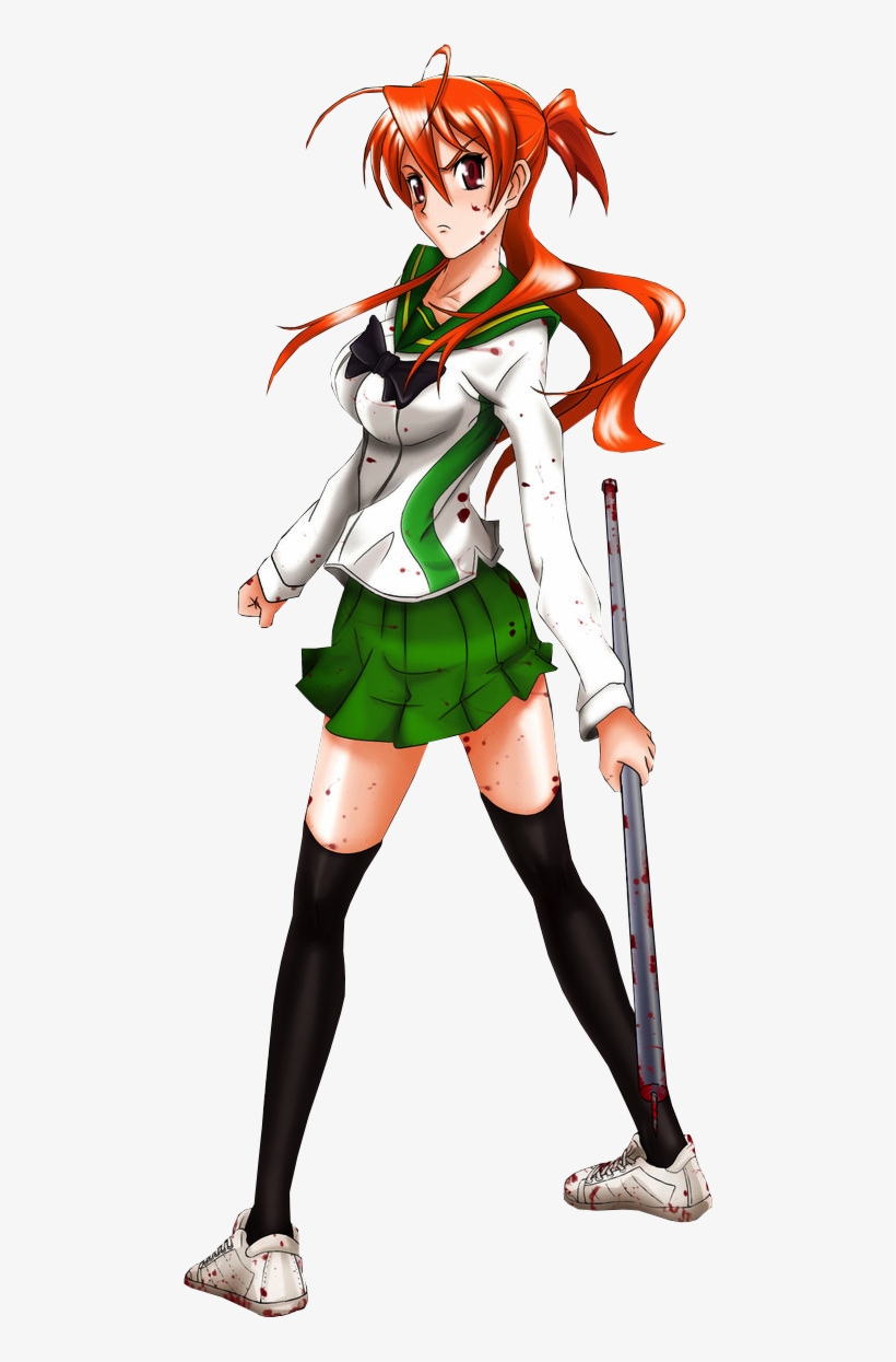 Rei Miyamoto - Highschool Of The Dead Rei, transparent png