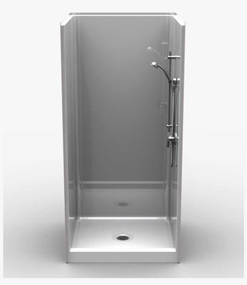 Curbed Shower One Piece 42×38 - Shower Door, transparent png