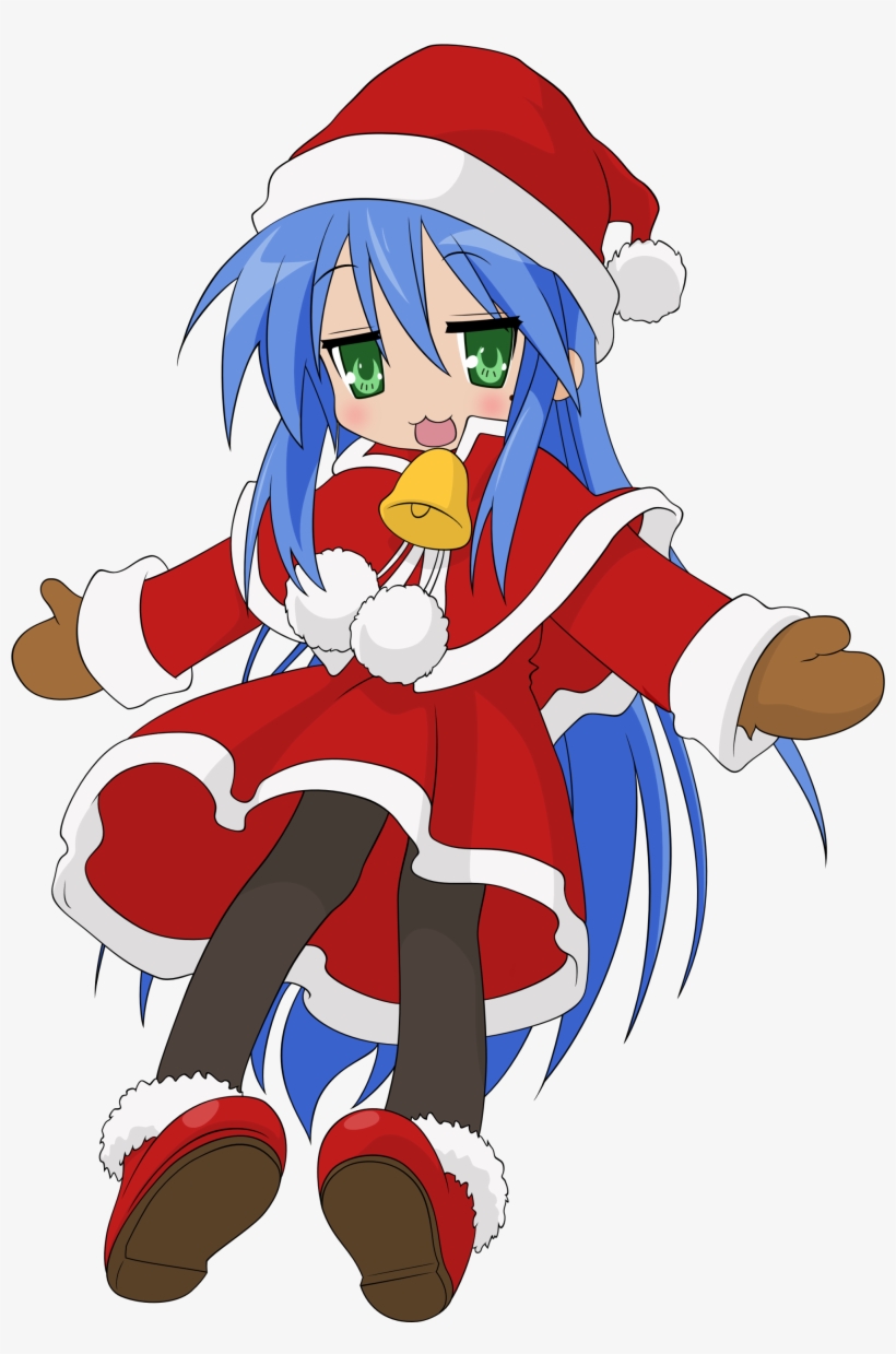 Resized To 40% Of Original - Lucky Star Konata Christmas, transparent png