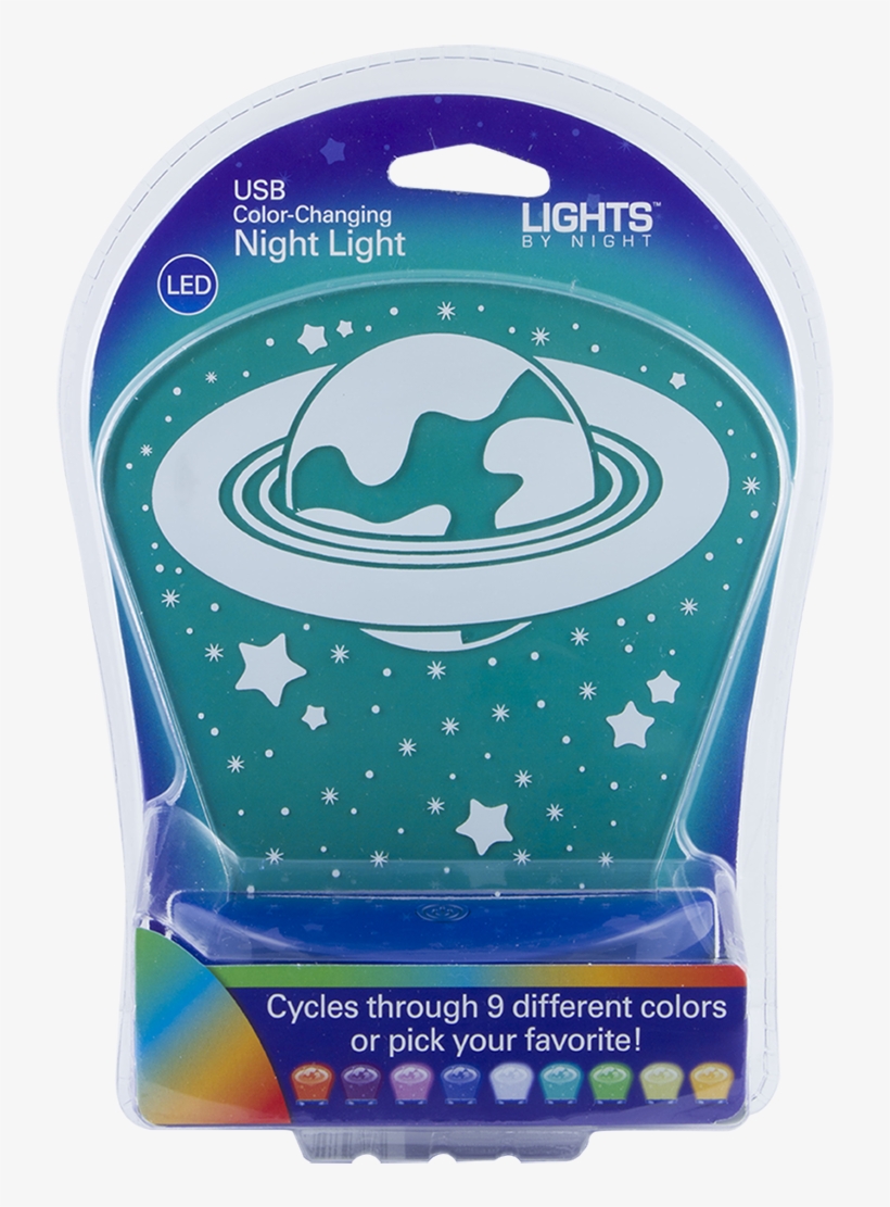 Lights By Night Color-changing Nightlight, Saturn And - Night, transparent png