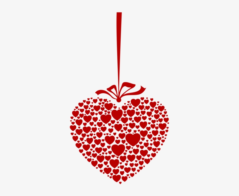 Hanging Heart Transparent Png Clip Art Image - Hanging Valentine Hearts Png, transparent png