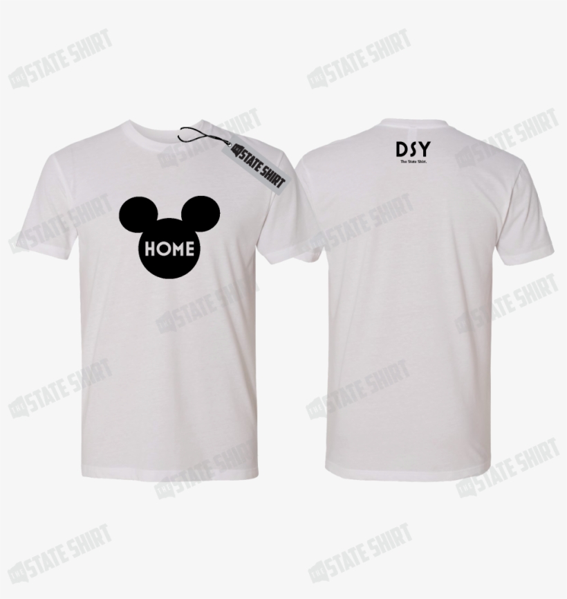 Disney Ears State Home T Shirt, Customizable Options - Active Shirt, transparent png