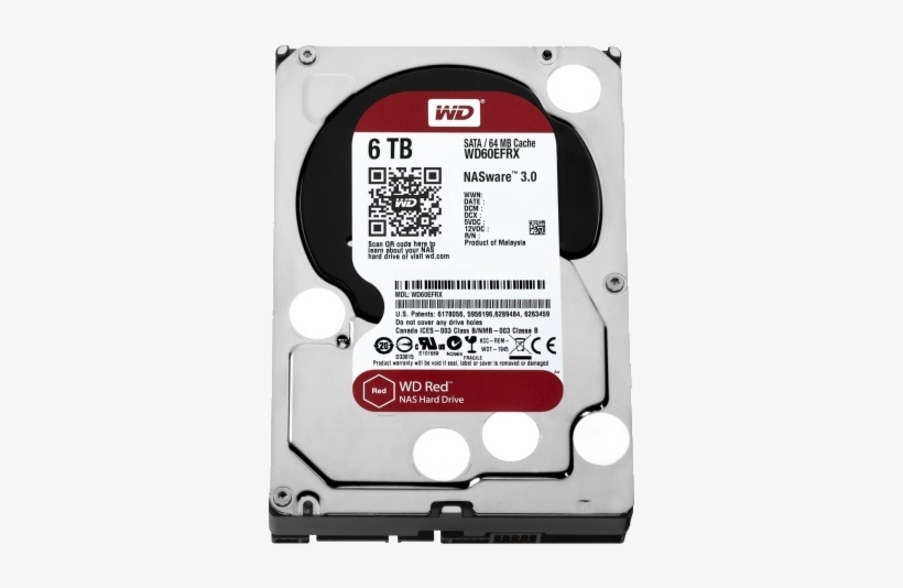 Wd Red 6tb Drive Hdd For Nas - Wd Red Wd60efrx 6 Tb 3.5" Internal Hard Drive, transparent png