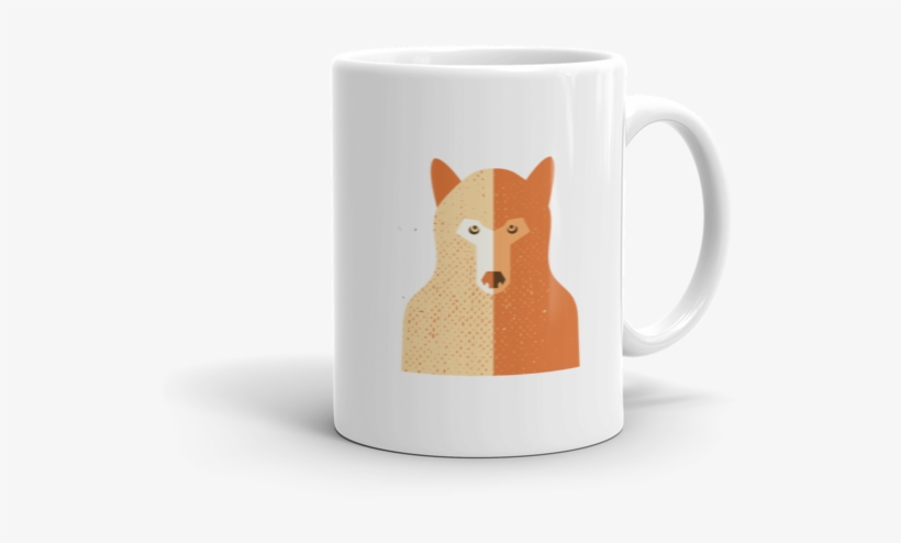 Red Wolf Mug - Coffee Cup, transparent png