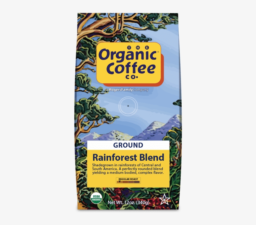 Rainforest Blend Coffee - Gorilla Decaf Coffee - Organic, 12 Oz. Bag, transparent png