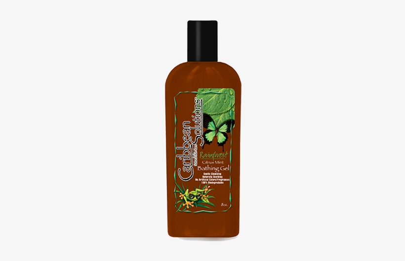 Rainforest Citrus Mint Bath Gel - Onyx Natural Tanning Oil, 4 Oz, Caribbean Solutions, transparent png