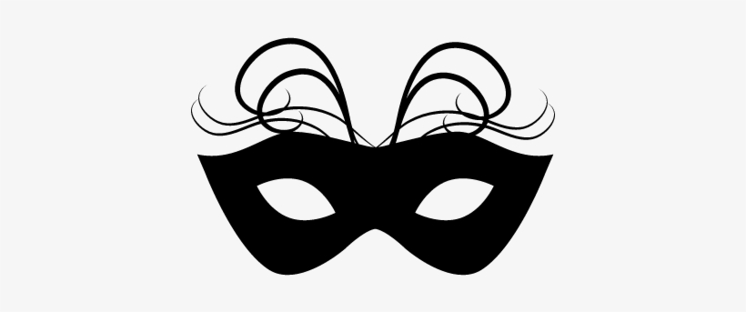 Carnival Mask With Thin Feathers Ornament Vector - Mascaras Del Carnaval De Blancos Y Negros, transparent png