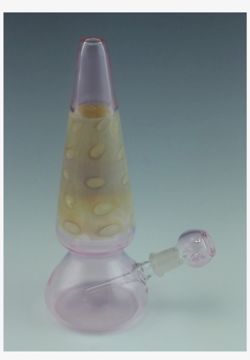 Pink Lava Lamp Style Oil Rig By Mile High Glass Pipes - Cosmetics, transparent png