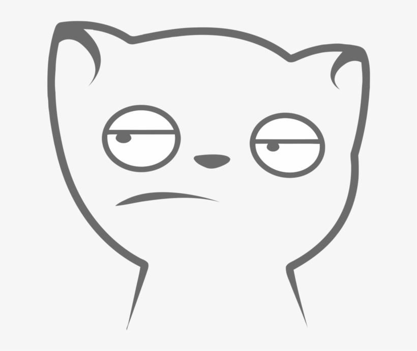Reply - Meh Face Cat, transparent png