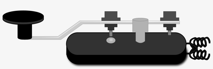 Morse Code Telegraph Key Electrical Telegraph Telegraphy - Morse Code Clipart, transparent png