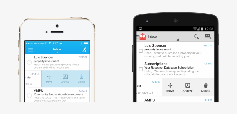 Mobile Email Swipe - Iphone, transparent png