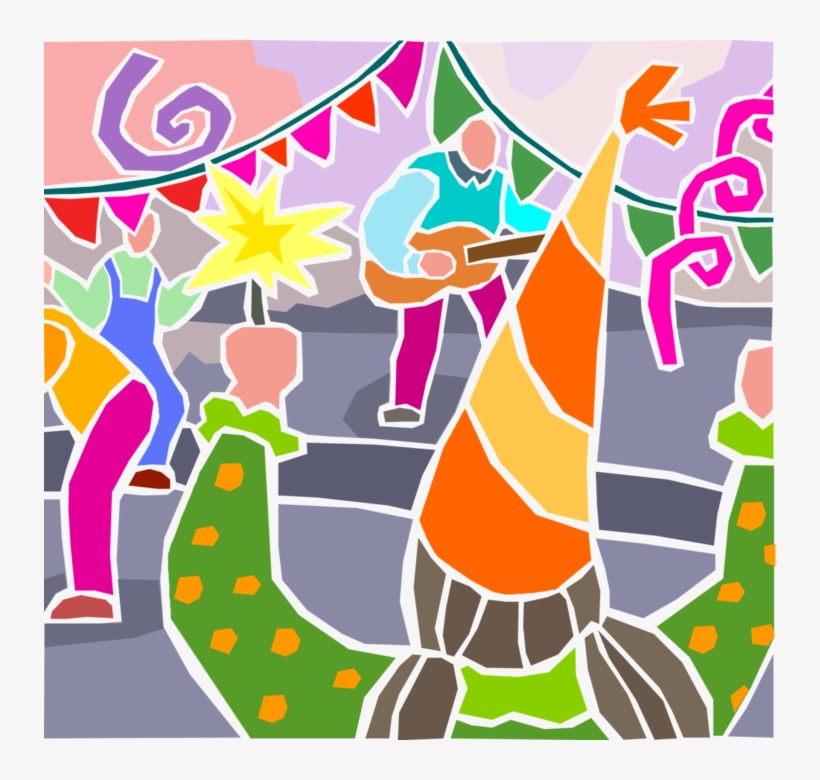 Vector Illustration Of Children's Birthday Party With - Illustration, transparent png