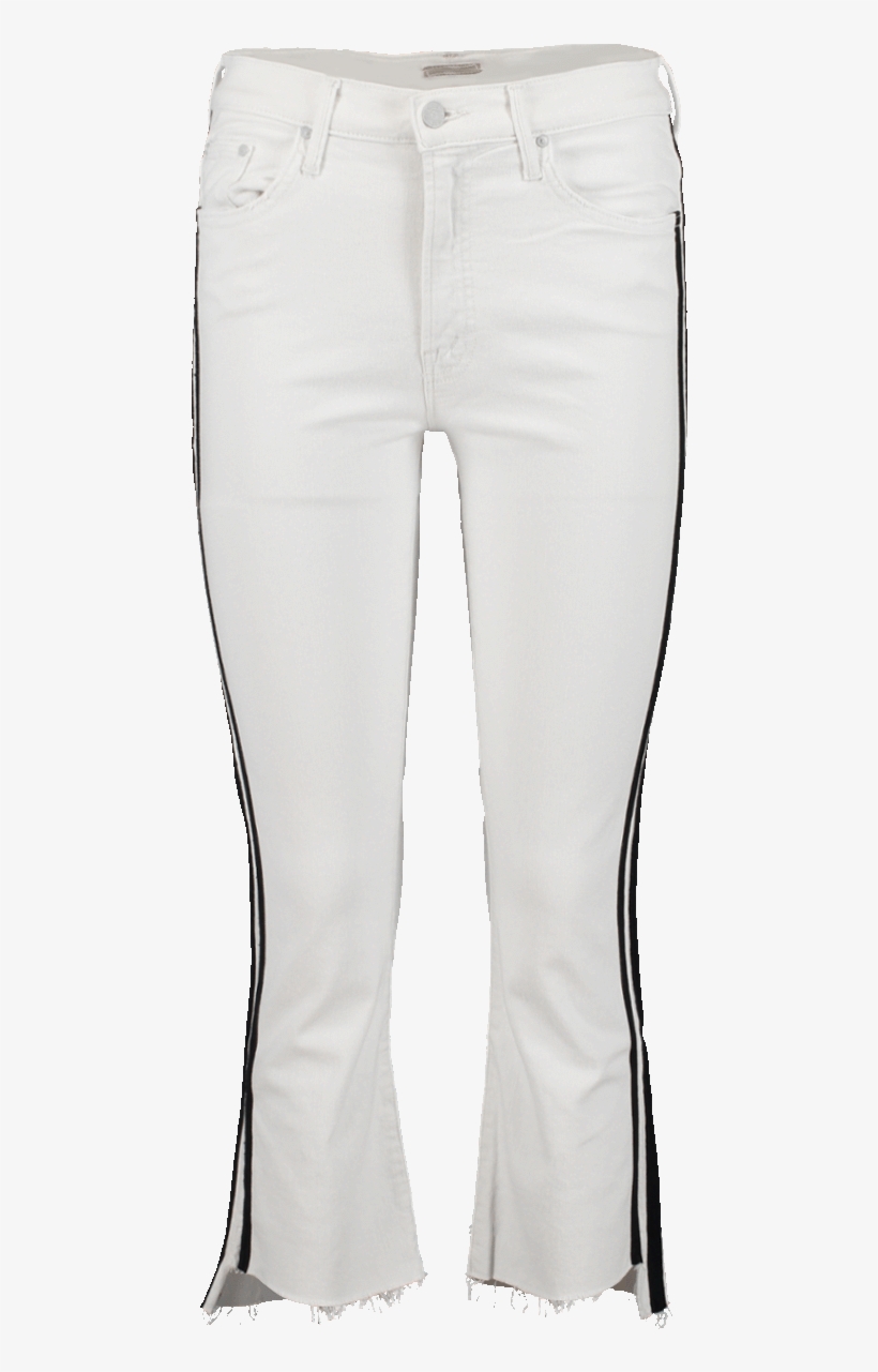 Mother Insider Crop Step Fray Straight Legs Jeans W/ - Trousers, transparent png