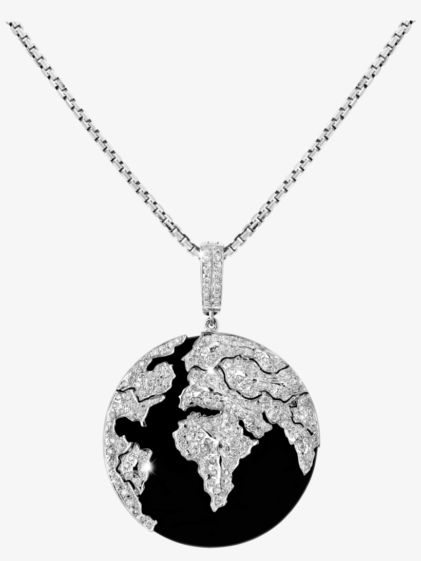 Conqueror Black Globe Pendant - Amee Philips Necklace Png, transparent png