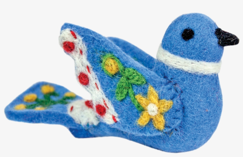 Felt Alpine Love Bird Ornament - Felt, transparent png