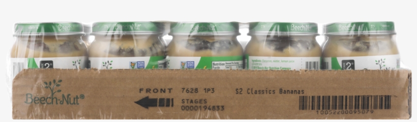 Beech-nut Classics Stage 2 Chiquita Bananas Baby Food, - Kombucha, transparent png