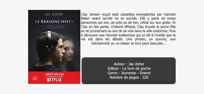Sans Titre-1 - Thirteen Reasons, transparent png