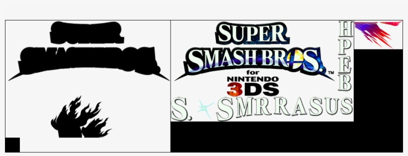 Click For Full Sized Image Title Logo - Super Smash Bros. For Nintendo 3ds, transparent png