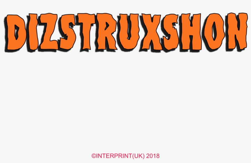 We Were Asked To Recreat The Dizstruxshon Logo From - Calligraphy, transparent png