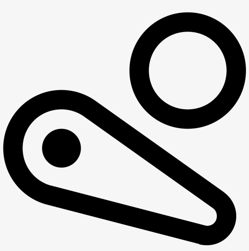 This Logo Looks Like The Little Thing That Hits The - Pinball Icon, transparent png