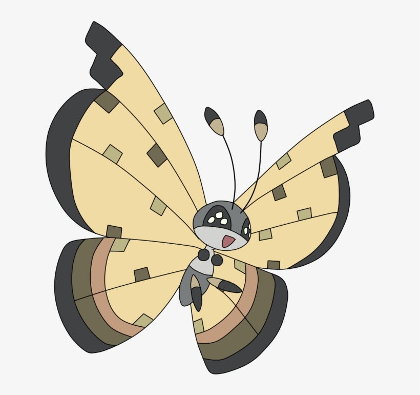 Pokemon Vivillon-sandstorm Is A Fictional Character - De Pokemon Vivillon Icy Snow, transparent png