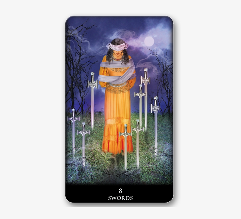 8 Of Swords, New Babylonian Tarot - Eight Of Swords, transparent png